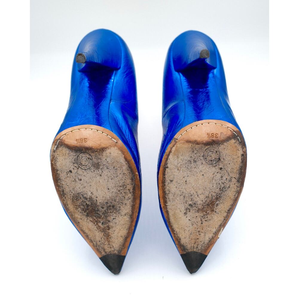 Balanciaga Blue Metallic Pumps 38.5 - Picture 5 of 6